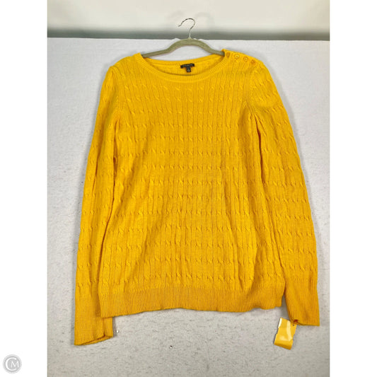 Sweater By Talbots In Yellow, Size: L