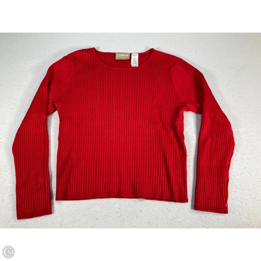 Sweater By Liz Claiborne In Red, Size: M