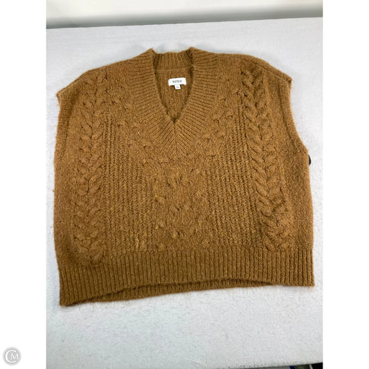Vest Sweater By Pistola In Brown, Size: Xl
