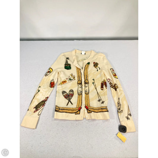 Sweater Cardigan By J. Crew In Tan, Size: S