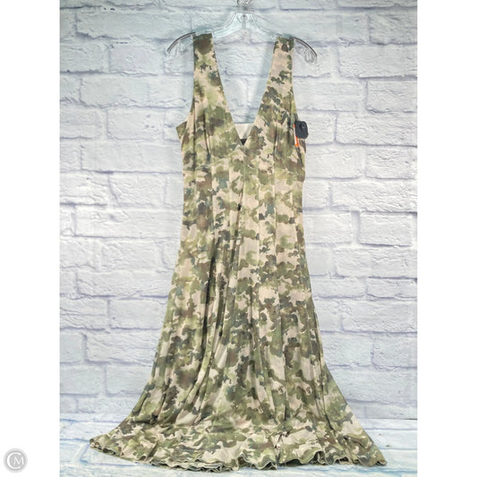 Dress Party Long By Pilcro In Cream & Green, Size: M