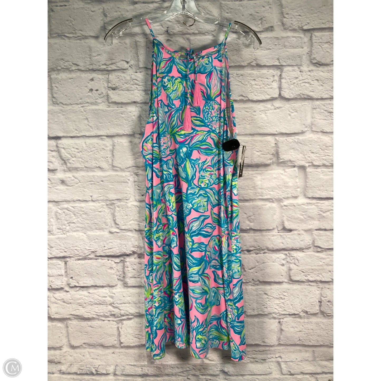 Dress Designer By Lilly Pulitzer In Blue & Pink, Size: M