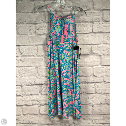 Dress Designer By Lilly Pulitzer In Blue & Pink, Size: M