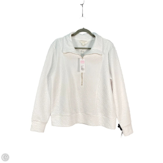 Top Long Sleeve Designer By Lilly Pulitzer In White, Size: L