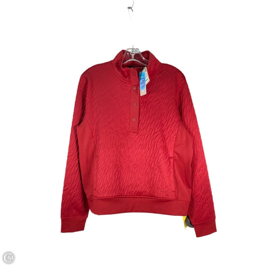 Athletic Sweatshirt Collar By Puma In Red, Size: L