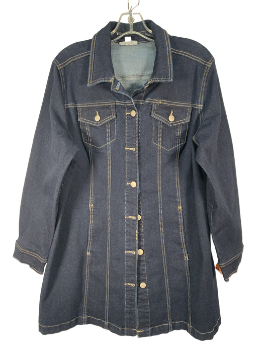 Jacket Denim By Clothes Mentor  Size: 1X