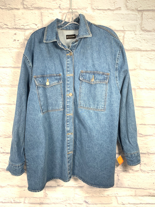 Jacket Denim By Pretty Little Thing  Size: M