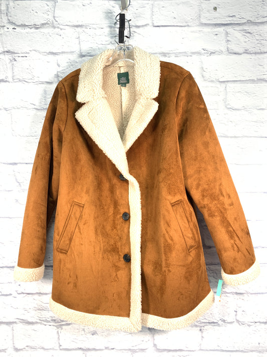 Coat Faux Fur & Sherpa By Wild Fable  Size: L